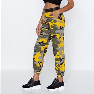 Yellow Camo Pants